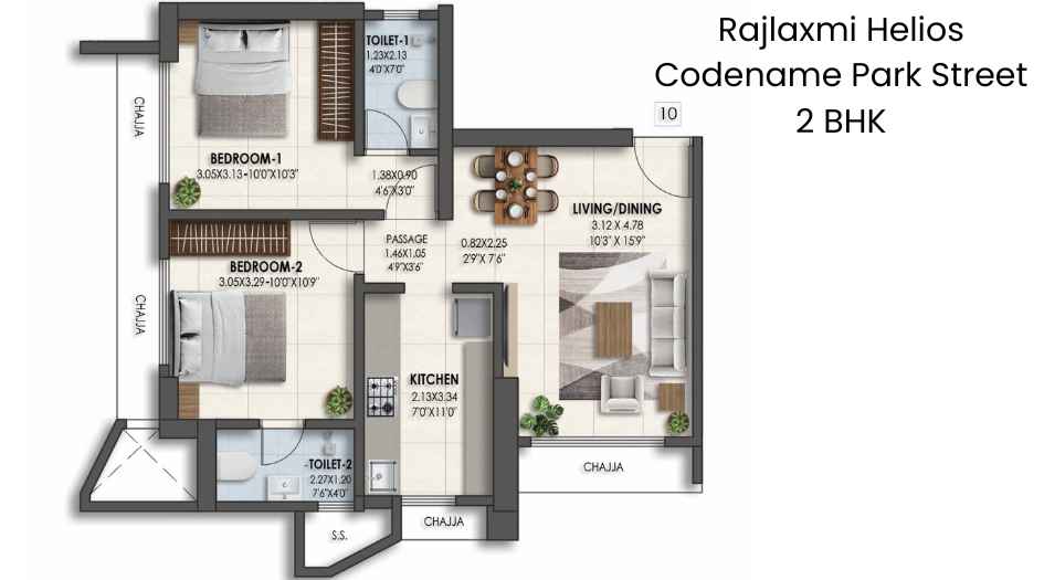 Rajlaxmi-Helios-Codename-Park-Street-2BHK